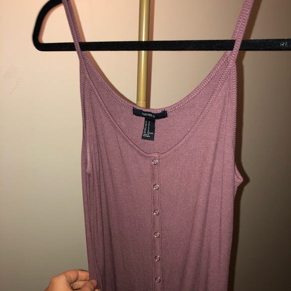 Mauve Ribbed Bodycon - Picture 3 of 3